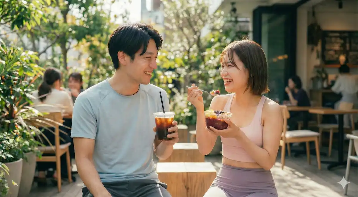 Riku & Mio Tokyo Fitness Log Hero